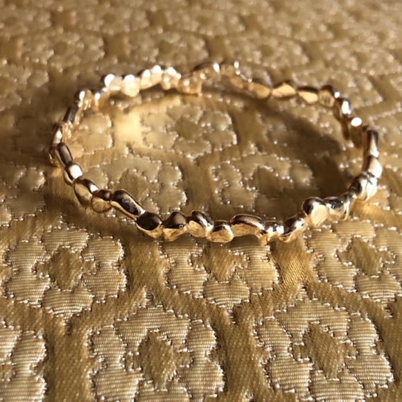 Sophia & Chloe Gold Stepping Stones Bangle with Inscription - Picture 2 of 5